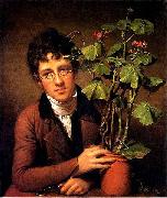 Rembrandt Peale Rubens Peale with a Geranium oil painting on canvas